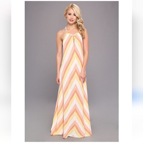 Free People Dresses & Skirts - Free people Atlantis chevron Maxi Dress